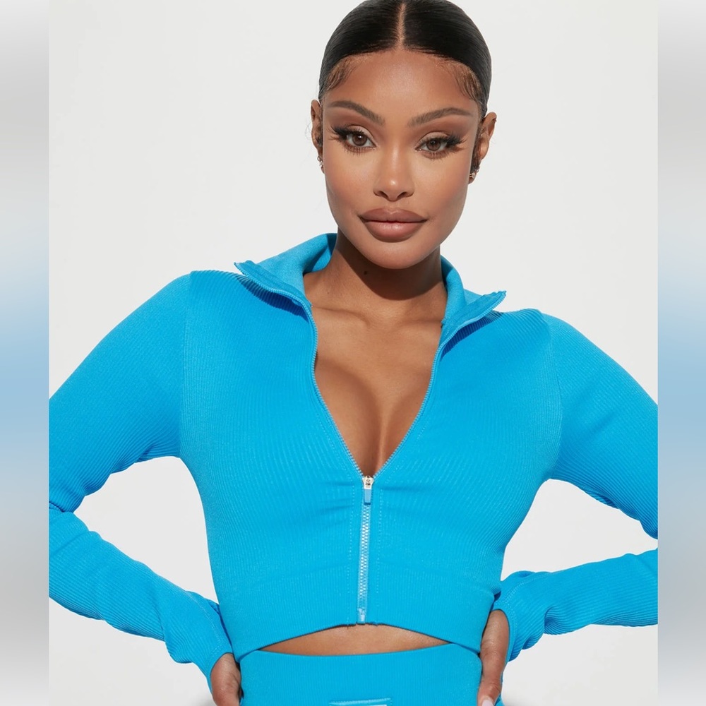 Athletic zip up jacket
